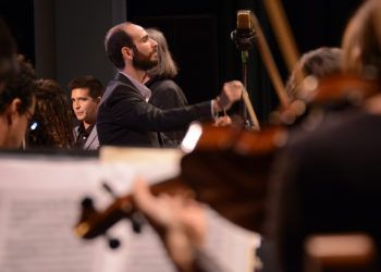 Orquesta del Lyceum Mozartiano de La Habana, dirigida por el Maestro José A. Méndez. Foto: Nestor Martí.