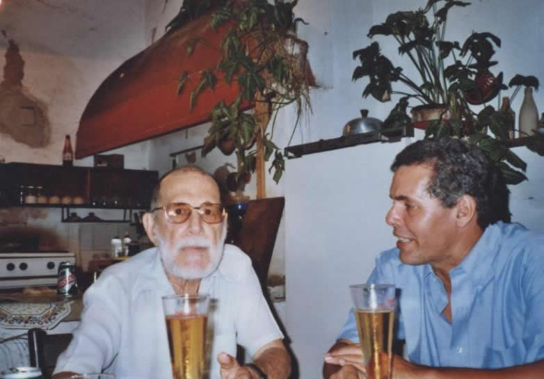Abelardo Estorino y Reinaldo Montero. Foto tomada del Archivo digital del teatro cubano.