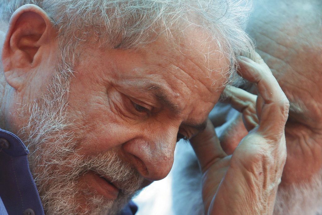 El ex presidente brasileño Luiz Inácio Lula da Silva en una foto del 26 de marzo de 2018 durante un mitin en Francisco Beltrao, Brasil. Foto: Eraldo Peres / Archivo.