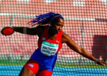 La discóbola Melany Matheus dio a Cuba su segunda medalla de oro en los Juegos Olímpicos de la Juventud Buenos Aires 2018. Foto: Calixto N. Llanes / Jit.