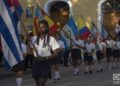 Banderas de Iberoamérica en el Pasacalle de la Fiesta. Foto: Frank Lahera Ocallaghan.