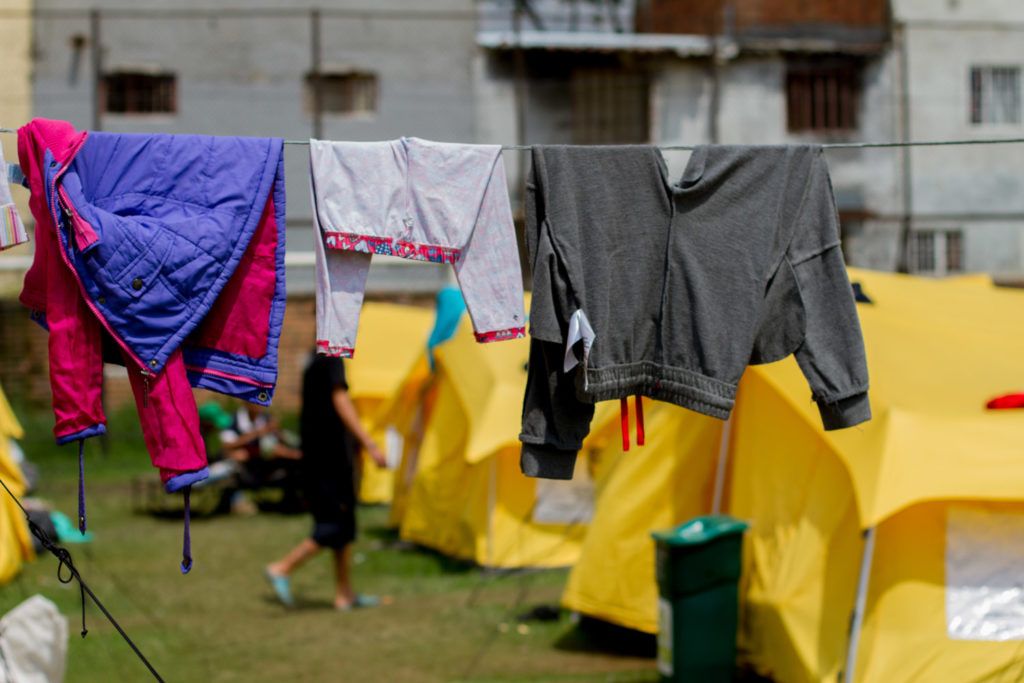 Centro para inmigrantes venezolanos en Bogotá. Más de 2 millones de personas han abandonado Venezuela los últimos años. Foto: Dahian Cifuentes.