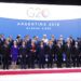 Líderes mundiales participan en la foto de familia de la cumbre del G20 en Buenos Aires, el viermes 30 de noviembre de 2018. (AP Foto/Pablo Martinez Monsivais)