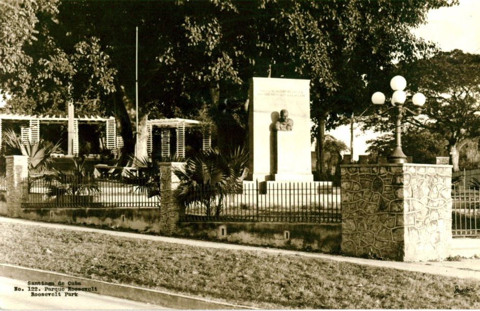 La estatua se ubicaba en el lado oeste del parque. Foto: Archivo de Ignacio Fernández Díaz.