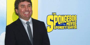 El creador del personaje Bob Esponja, Stephen Hillenburg, durante el estreno mundial de la cinta animada "The SpongeBob Movie: Sponge Out de Water" en Nueva York. Foto: Charles Sykes/Invision/AP.