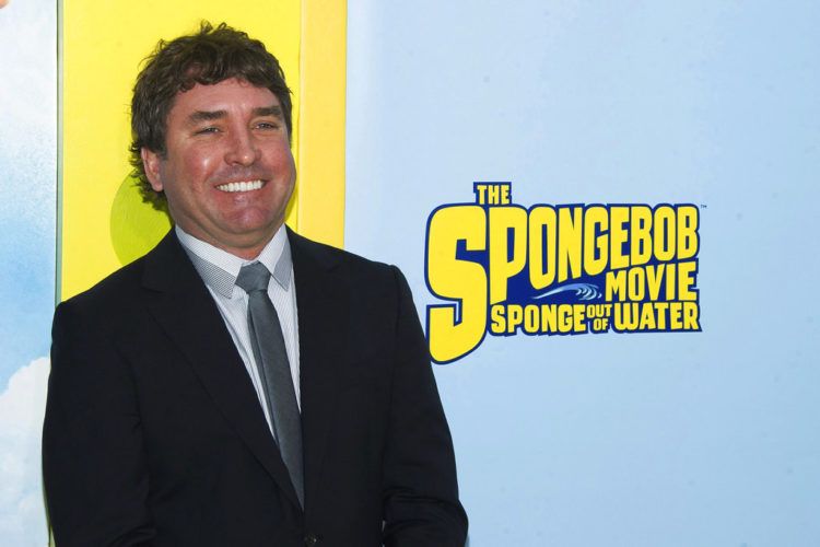El creador del personaje Bob Esponja, Stephen Hillenburg, durante el estreno mundial de la cinta animada "The SpongeBob Movie: Sponge Out de Water" en Nueva York. Foto: Charles Sykes/Invision/AP.