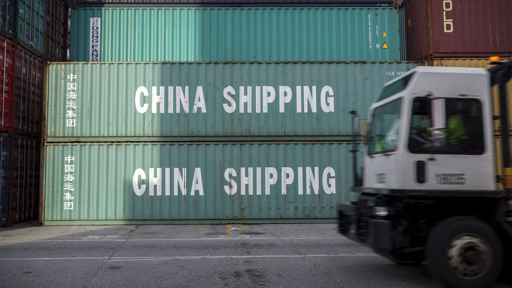 Contenedores de China Shipping en el puerto de Savannah, Georgia, 5 de julio de 2018. Foto: Stephen B. Morton / AP.
