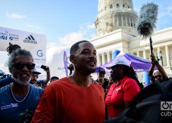 El actor Will Smith participa en el Marabana. Foto: Otmaro Rodríguez