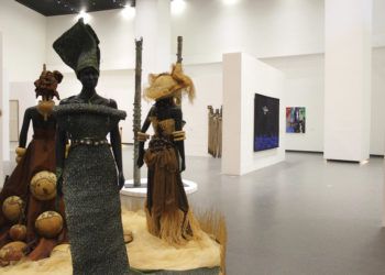 Una galería del nuevo Museo de las Civilizaciones Negras en Dakar, Senegal. (AP Foto/Amelia Nierenberg)