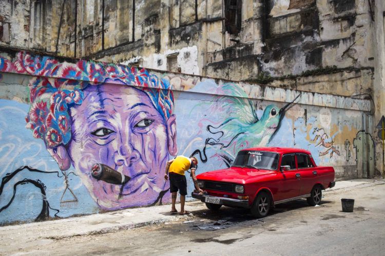 Mural en La Habana, Cuba. Foto: Desmond Boylan / AP.
