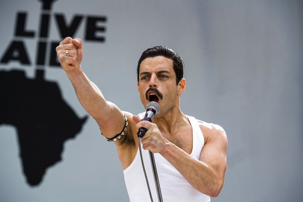 Rami Malek en una escena de "Bohemian Rhapsody". (Alex Bailey/Twentieth Century Fox vía AP)