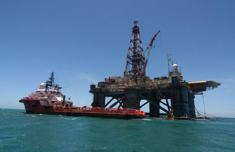 Plataforma petrolera en el Golfo de México. Foto: heraldodemexico.com.mx