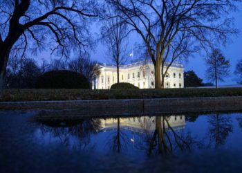 Fotografía del Pórtico Norte de la Casa Blanca en Washington. Foto: Alex Brandon/AP.