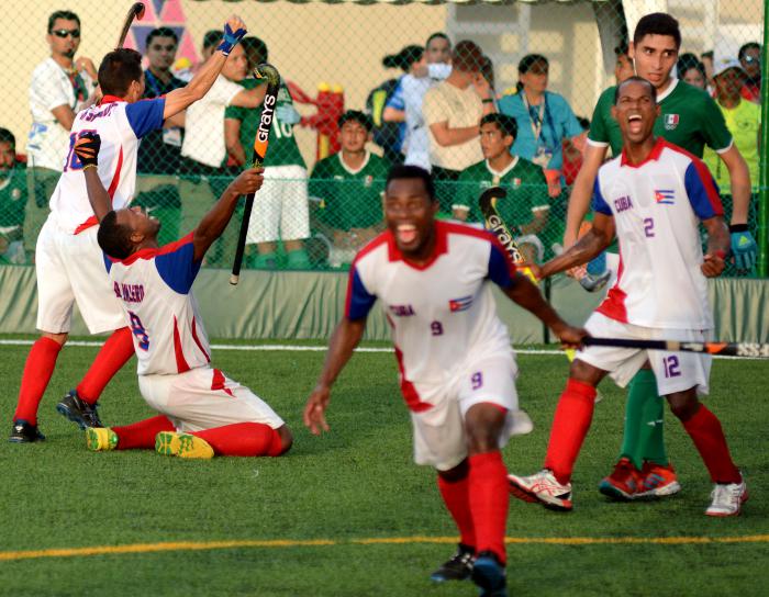 La selección cubana de hockey jugará contra el Ring Pass Delft con buena parte de sus monarcas centroamericanos. Foto: Ricardo López Hevia/Granma
