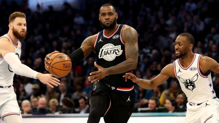 LeBron James lideró al equipo triunfador en el Juego de las Estrellas de la NBA 2019. Foto: Streeter Lecka / AFP.