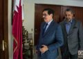 El Dr. Hamad Bin Abdulaziz Al-Kawari (izq), Ministro de Estado y asesor del Emir de Catar, junto al Sr. Rashid Mairza Al-Mulla, embajador de la nación árabe en Cuba. Foto: Otmaro Rodríguez.