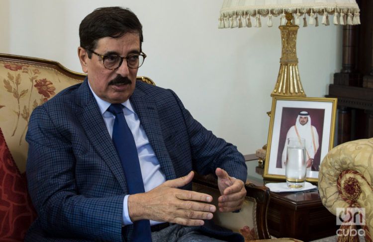 El Dr. Hamad Bin Abdulaziz Al-Kawari, Ministro de Estado y asesor del Emir de Catar. Foto: Otmaro Rodríguez.