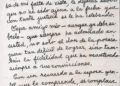 Carta de Dulce María Loynaz a Eliseo Diego, con motivo de los 70 años del autor de "En la Calzada de Jesús del Monte". Foto: Archivo familiar de Josefina de Diego.