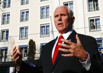 El vicepresidente de Estados Unidos Mike Pence. Foto: Matthias Schrader/AP.