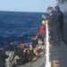 El buque de la Guardia Costera Charles Sexton rescató a 26 inmigrantes cubanos a unas 50 millas de la costa de Long Key el martes 12 de marzo de 2019.  Foto: Guardia Costera.