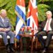 Encuentro entre el Príncipe Carlos y el presidente cubano Miguel Díaz-Canel, en La Habana, el 25 de marzo de 2019. Foto: EFE.