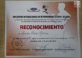 Diploma acreditativo de la participación de Leonides Planas en la Copa Internacional de retrorunning de Artemisa en 2018. Foto: Rogelio Ramos Domínguez.