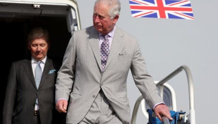 El príncipe de Gales llega a San Cristóbal y Nieves.