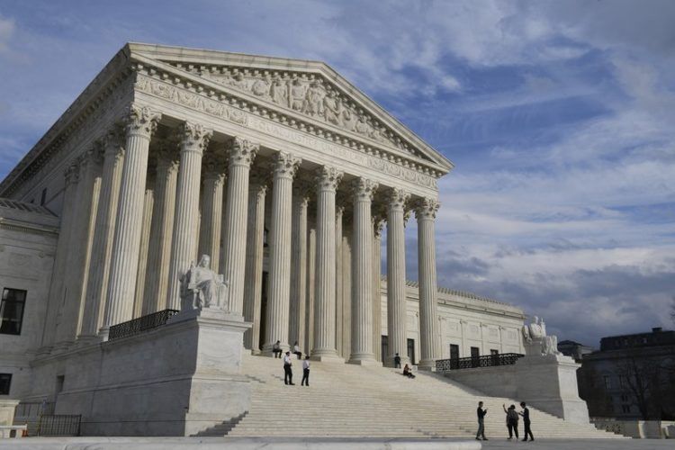 Vista panorámica de la Corte Suprema de Estados unidos el viernes 15 de marzo de 2019, en Washington, D.C. (AP Foto/Susan Walsh)