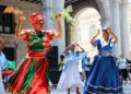 Companía Ban-Rará en el Festival Internacional de Danza en Paisajes Urbanos “Habana Vieja: Ciudad en Movimiento” 2019. Foto: Katharina Neisinger.