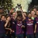 El Barcelona celebra su título en la Supercopa de España 2018 ante el Sevilla. Foto: RTVE.
