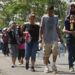 Migrantes centroamericanos, que forman parte de una caravana que espera llegar a la frontera con Estados Unidos, se desplazan por una carretera en Tapachula, en Chiapas, México, el jueves 28 de marzo de 2019. Foto: Isabel Mateos / AP.