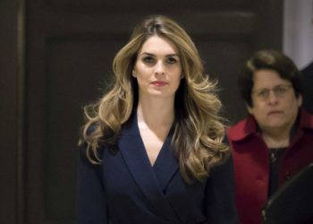 Hope Hicks, ex directora de Comunicaciones de la Casa Blanca. Foto: AP.