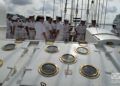 Buque escuela "Juan Sebastián de Elcano" de la Armada Española, tras su llegada a La Habana. Foto: Otmaro Rodríguez.