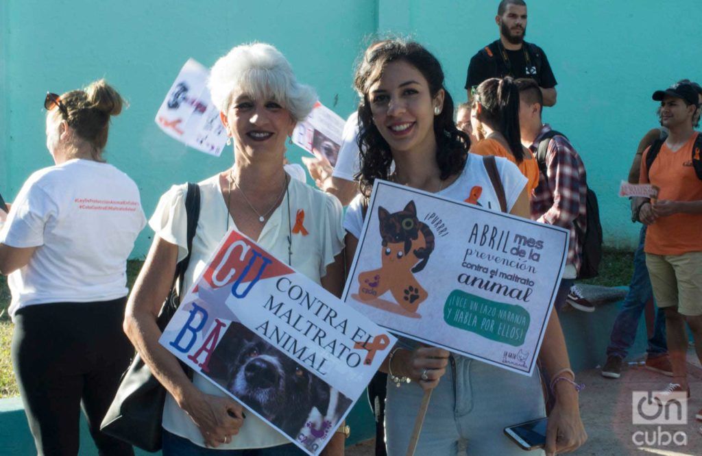 Marcha contra el maltrato animal, el 7 de abril de 2019 en La Habana. Foto: Otmaro Rodríguez.