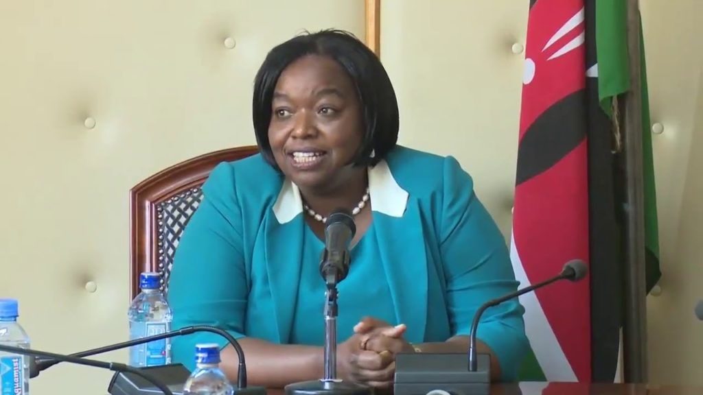 Ministra de Relaciones Exteriores de Kenia, Monica Juma. Foto: lolwe.tv