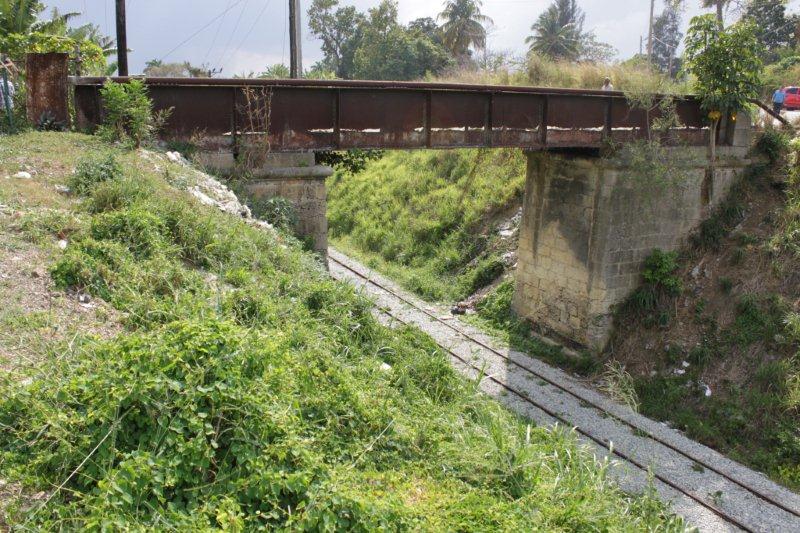 Puente Cambó y línea del tren.
