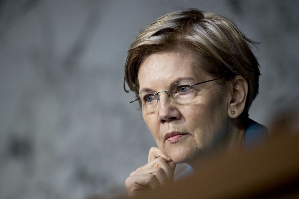 La senadora y candidata presidencial estadounidense Elizabeth Warren. Foto: Andrew Harrer/Bloomberg.