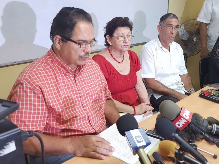 Representantes del Ministerio de Educación Superior de Cuba denunciaron en conferencia de prensa que EE.UU. negó el visado o imposibilitó su obtención a unos 200 académicos de la Isla que asistirían a un congreso de Asociación de Estudios Latinoamericanos (LASA) en Boston. Foto: @HatzelVelaWPLG / Twitter.