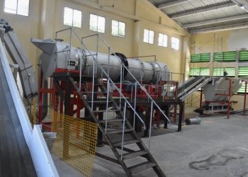 Planta para la producción de cemento de bajo carbono LC3 en Villa Clara, la primera de su tipo en el mundo. Foto: Carlos Rodríguez / Granma.