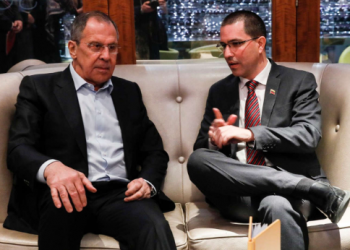Serguéi Lavrov y Jorge Arreaza durante un encuentro en marzo de 2019. Foto: HispantTV.