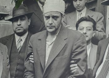 Ramón Mercader  después de su arresto.