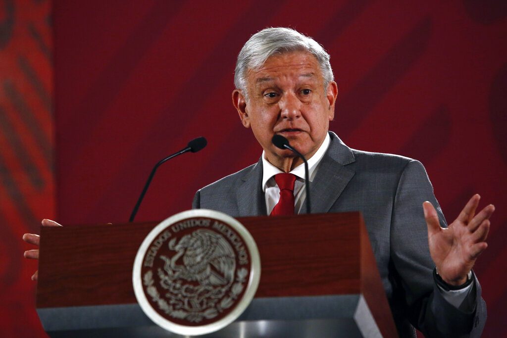 El presidente mexicano Andrés Manuel López Obrador. Foto: AP/Ginnette Riquelme/Archivo.