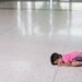 Una joven migrante a la espera en McAllen, Texas, el 11 de junio del 2019. Foto: Loren Elliott/Getty Images