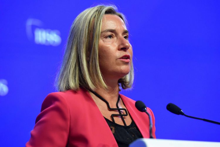 La jefa de la Diplomacia de la Unión Europea (UE), Federica Mogherini. Foto: middle-east-online.com.