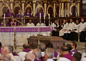 Exequias del Cardenal Jaime Ortega en la Catedral de La Habana, el domingo 28 de julio de 2019. Foto: Fernando Medina / POOL / EFE.