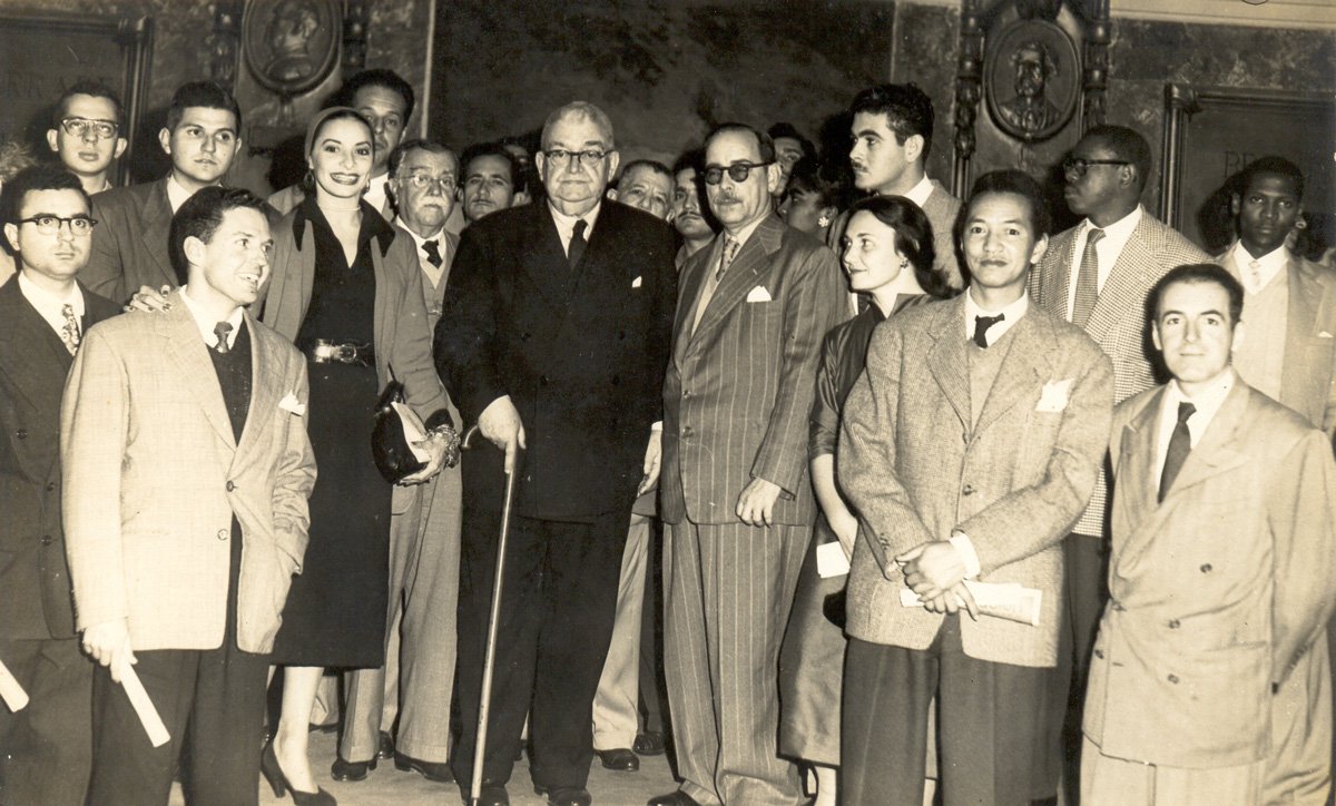 En el Aula Magna de la Universidad de La Habana. Foto: Fundación Fernando Ortiz.