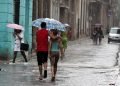Lluvia en La Habana. Foto: Otmaro Rodríguez.
