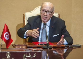 En esta imagen de archivo, tomada el 25 de octubre de 2018, el presidente de Túnez, Beji Caid Essebsi, durante una conferencia de prensa en la capital, Túnez. Essebsi, el primer presidente elegido de forma democrática en el país, murió el 25 de julio de 2019 a los 92 años. (AP Foto/Hassene Dridi, archivo)