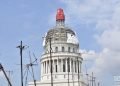 Develación de la cúpula del Capitolio de La Habana, el 30 de agosto de 2019. Foto: Otmaro Rodríguez.