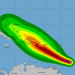 Impacto pronosticado de la tormenta tropical Dorian en las Antillas. Infografía: nhc.noaa.gov